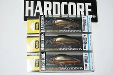 3 lures duel yo zuri hardcore 2 5/8" 1/4oz r1184-gbl crank type 1+ gold black