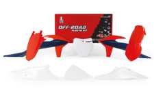 RTECH Set Plastic Arancione-Blu-Bianco KTM Sxf 450 2019-2022