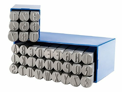 Gravurem 1705000 - Numeri e lettere battere 0-9 e az, combinazione di altezza ca
