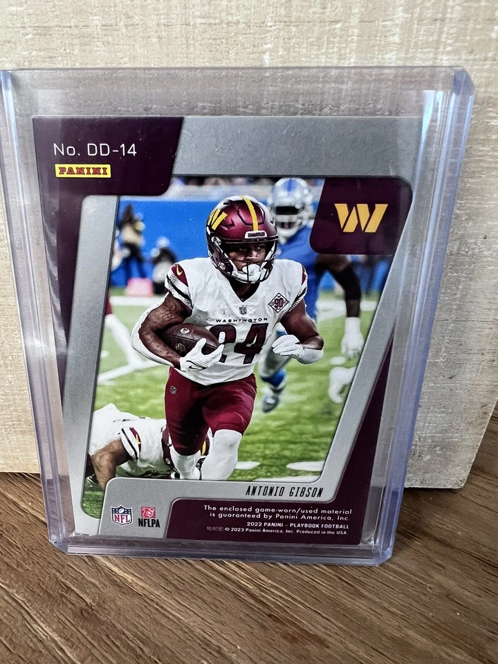 2022 Panini Playbook Down and Dirty Antonio Gibson /99 #DD-14 GAME USED JERSEY! - Image 2 of 3