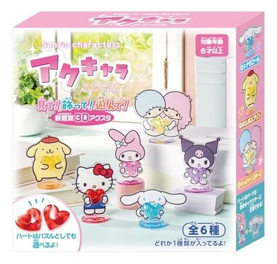 Hanayama 3D Acrylic Characters Sanrio Characters Complete Box of 6