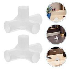 20 Pcs Wardrobe Accessories Connector 90 Degree Cross Joint for Racks