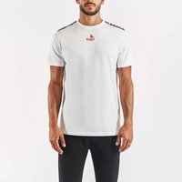 Kappa Herren Corezo Courir Unterhemd T-Shirt Kurzarmshirt, Weiß, XS
