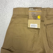 Carhartt B147 DKH Canvas Work Short Loose Original Fit Dark Khaki 28x10 Mens NWT