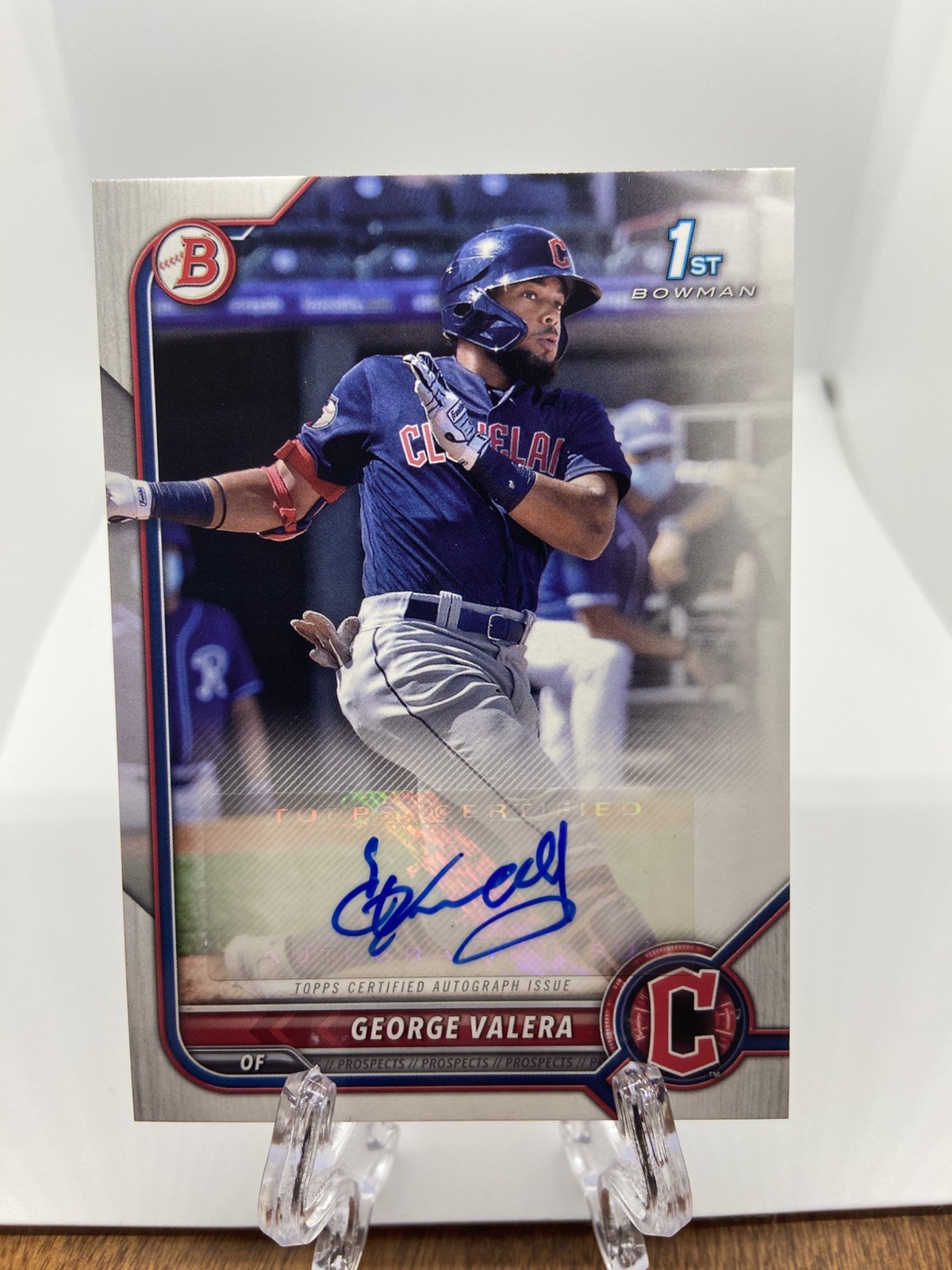 2022 Bowman GEORGE VALERA Guardians 1st Bowman Prospect Auto #PPA-GV