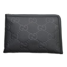 Gucci 792262 Jumbo GG Medium Travel Clutch Bag Leather Bag