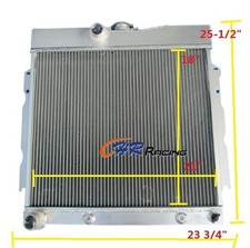 For 1963-1969 Dodge Dart/Charger/Coronet/Fury Plymouth V8 Aluminum Radiator