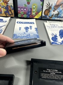 Sega Master System Game Bundle Lot 3 CIB Columns Time Soldiers Alien Syndrome