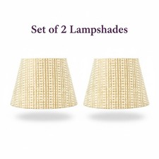 Set of 2 - 16 inch / 40cm straight empire premium hardback lampshade in paper