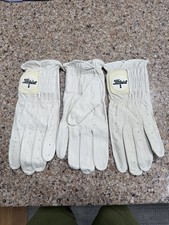3 Titleist Golf Gloves Men's XX-Large Fits on Left Hand Vtg Authentic Titleist