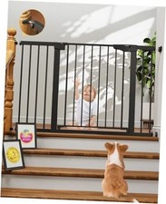 29.7-48" Baby Gate for Stairs, Mom's Choice Awards 29.7-48"W x 30.5"H Black