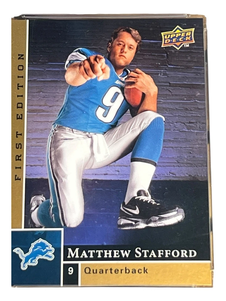 2009 UPPER DECK First Ed. Matthew Stafford Detroit Lions (RC) #180 (60968217) - Image 2 of 4