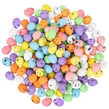 300 Pcs Speckled Easter Eggs Decor, Glitter Mini Foam Easter Eggs in Mixed Co...