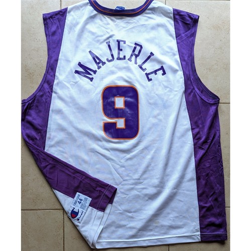 RARE Dan MAJERLE #9 Phoenix Suns 2001-2002 CHAMPION jersey 44 XL white NBA vtg - Picture 6 of 12