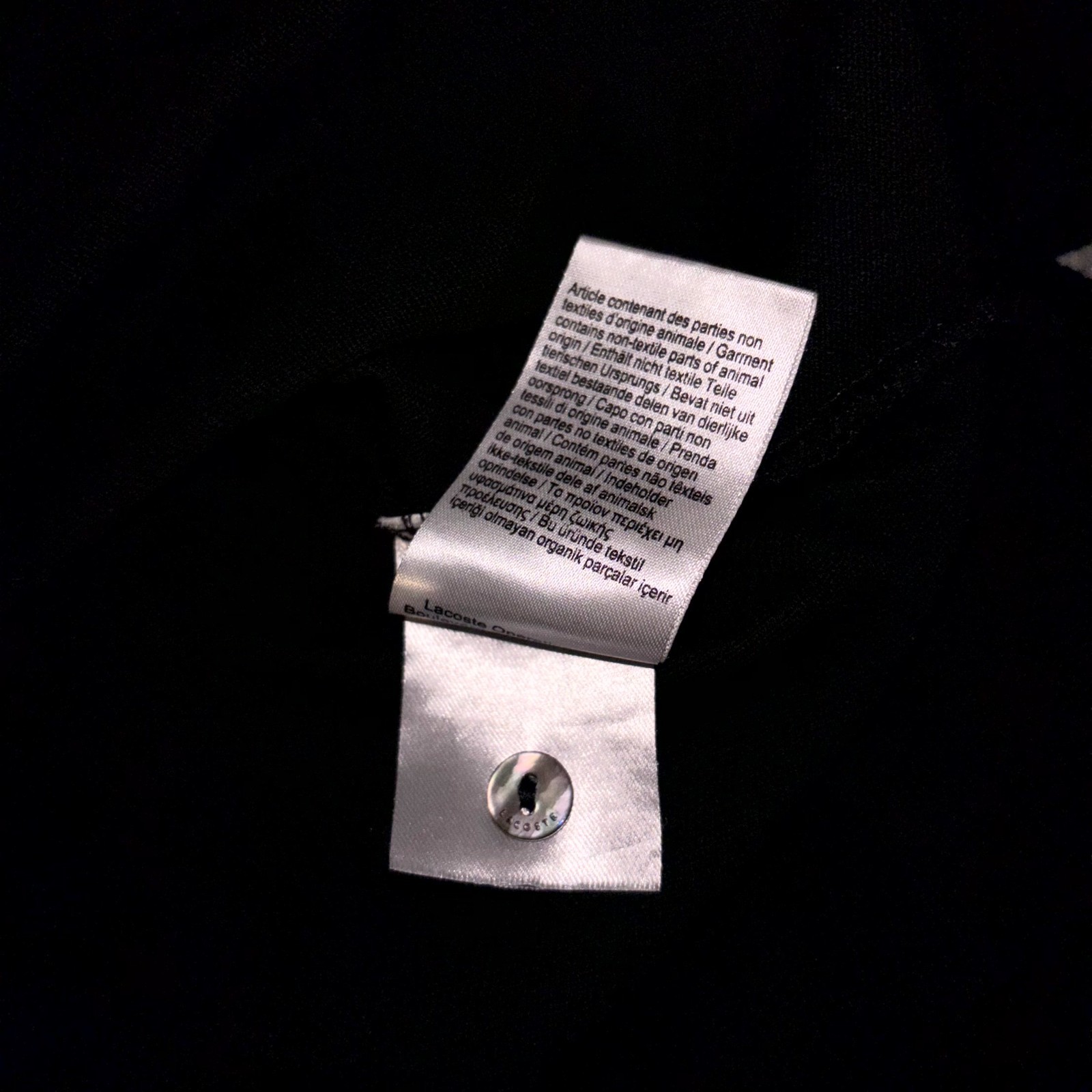 Lacoste Petit Polo Shirt Womens 46 Black Cotton Performance Golf Regular Fit thumbnail 11