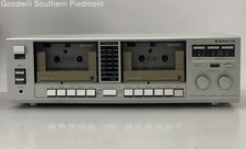 SANYO RD W22 Stereo Double Cassette Tape Deck - Tested
