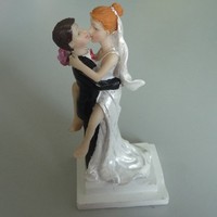 Tortenfigur Hochzeitstorte Tortendeko Tortenaufsatz Brautpaar Hochzeitspaar 15Cm