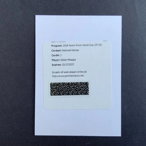 2026 Panini Prizm FIFA World Cup Kylian Mbappe National Heroes Auto