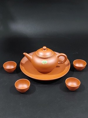 荆溪惠孟臣制紫砂水平壶茶杯Vintage Chinese Yixing Zisha Clay Art
