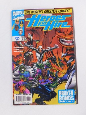 Marvel Comics Hero For Hire #6 1997 Single Issue Color Ostrander Ferry Mendoza