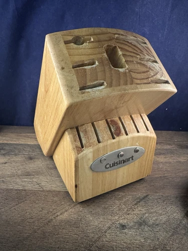 Cuisinart Wood Wooden Knife Block Holder 13 Slots Kitchen Organize Storage - Picture 1 of 9