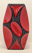 Vintage Fat Lava Raute Vase von Roth Keramik 311 70er Jahre German Made