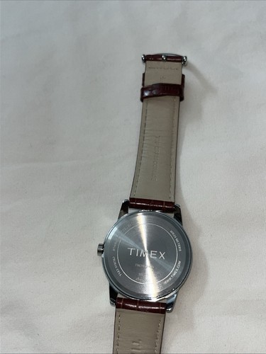 Orologio Timex Easy Reader WR30M T2N948 cinturino in pelle marrone goffrato - Foto 14 di 24