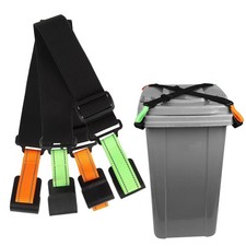 Trash Can Locks for Animals, 2 Pack Adjustable Garbage Can Locks with Reflect...