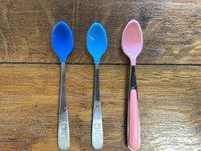 2 NUK  1 Munchkin Soft Bite Tip Baby Spoons