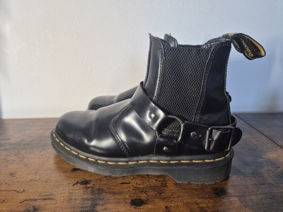 Dr. Martens Wincox Black Leather Chelsea Harness Boots UK 6 EU 39 Indie Punk