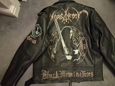 Nargaroth black metal ist krieg punk leather jacket