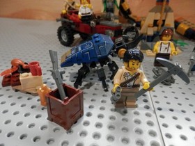 LEGO Pharaoh's Quest Lot Cursed Cobra Statue 7325 Golden Staff 7306/ 7305 Scarab