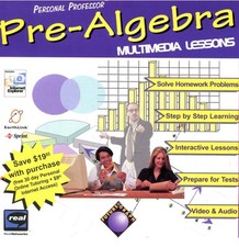 Personal Professor : Algebra Multimedia Lessons CD-ROM, 1997 BRAND NEW SEALED