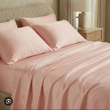 Set lenzuola e 2 federe Ettitude rosa Lyocell