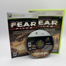 F.E.A.R. Files (Microsoft Xbox 360, 2007) Complete w/ Manual FEAR Files