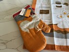 Pumpkin Dish Towel 18” x 28”   & Rooster Oven Mitt Set 100%  Cotton NWT — photo 3