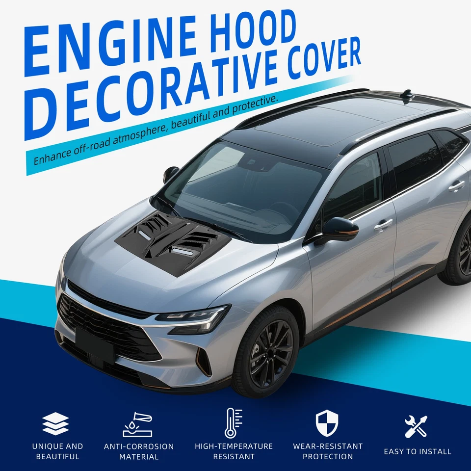 PARA Volkswagen Jetta Golf Coche Admisión de Flujo de Aire Capó Cuchara Ventilación Turbo Capó Cubierta Foto 2 de 4