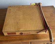 VTG INGENTO Paper Cutter 1132 - 12" Style C Wood Table Guillotine Hand Cutter