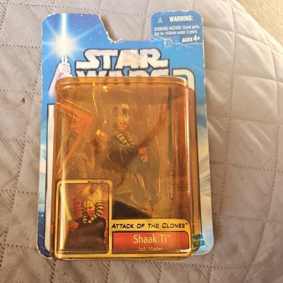 Star Wars Attack Of The Clones Shaak Ti 3.75'' Action Figure 2002 Hasbro New