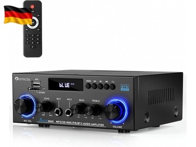 HiFi-Verstärker, Mini Bluetooth Stereo Audio Verstärker Receiver 12V/ 220V 800W 
