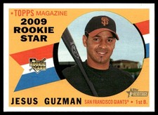 2009 Topps Heritage Jesus Guzman Rookie San Francisco Giants #602