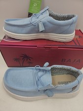Lamo Women's 9 Breeze/Lt Blue Canvas Comfort Slip-on Casual All Year Wear