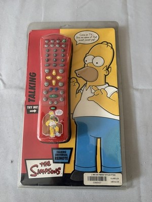 The Simpsons Homer Talking Universal Remote Control TV VCR DVD SAT Vintage 2003