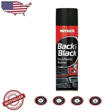 Back-to-Black Trim Restorer Aerosol 10oz 6pk - Factory New Sheen, Durable Pro...