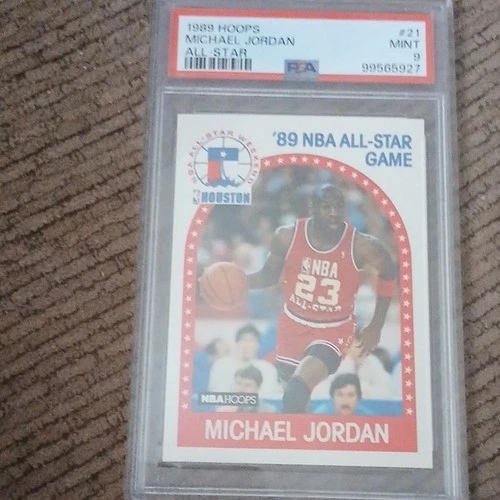 1989-90 NBA Hoops Michael Jordan #21 All-Star Game PSA 9 Chicago Bulls Card
