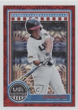 2025 Panini Stars and Stripes Red Fireworks /225 Jeremiah Hall #44