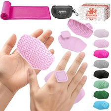 4Pcs Silicone Workout Grips Kit for Weight Lifting with Large Anti-Slip 2 Gym...
