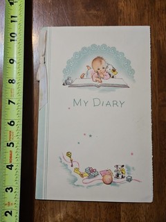 RARE OLD VINTAGE BABY DIARY TOLEDO HOSPITAL BABCOCK DAIRY COMPANY