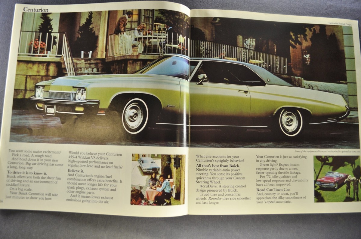 1972 Buick Brochure GS Skylark Riviera LeSabre Electra Centurion