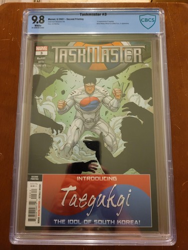 Taskmaster 3 2nd print CBCS 9.8 Marvel Comics 2021, 1st Taegukgi Not Cgc